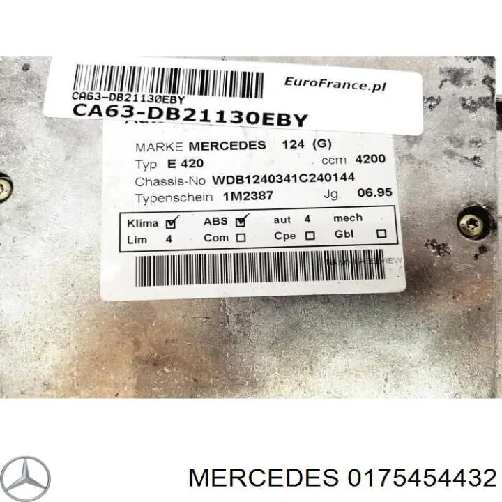  Mercedes A0175454432 ціна, від 43.45 USD