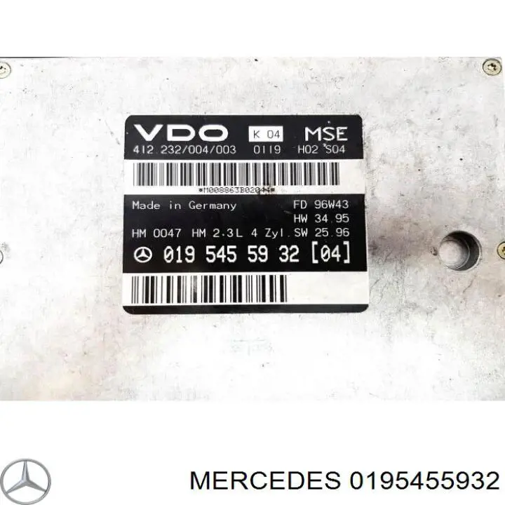 A0195455932 Mercedes 