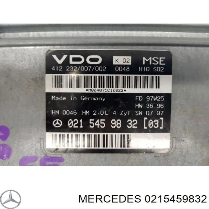  Mercedes A0215459832 ціна, від 58.07 USD