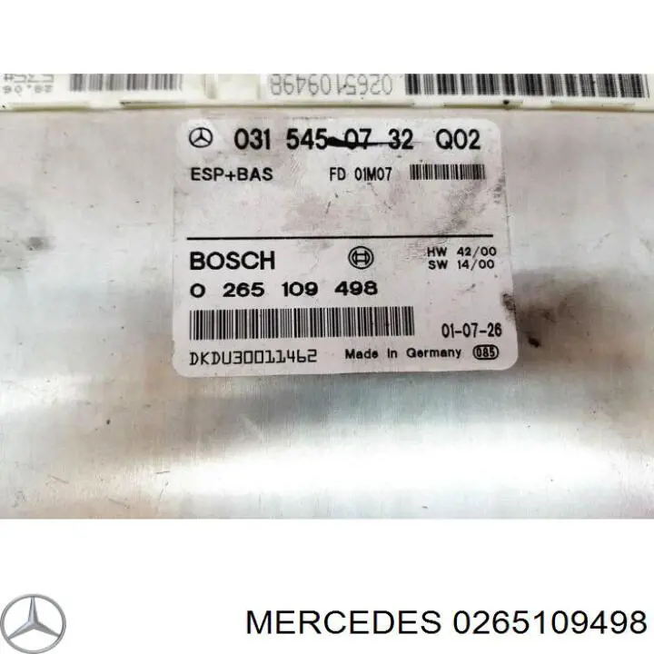 Блок керування ESP Mercedes A0295455032