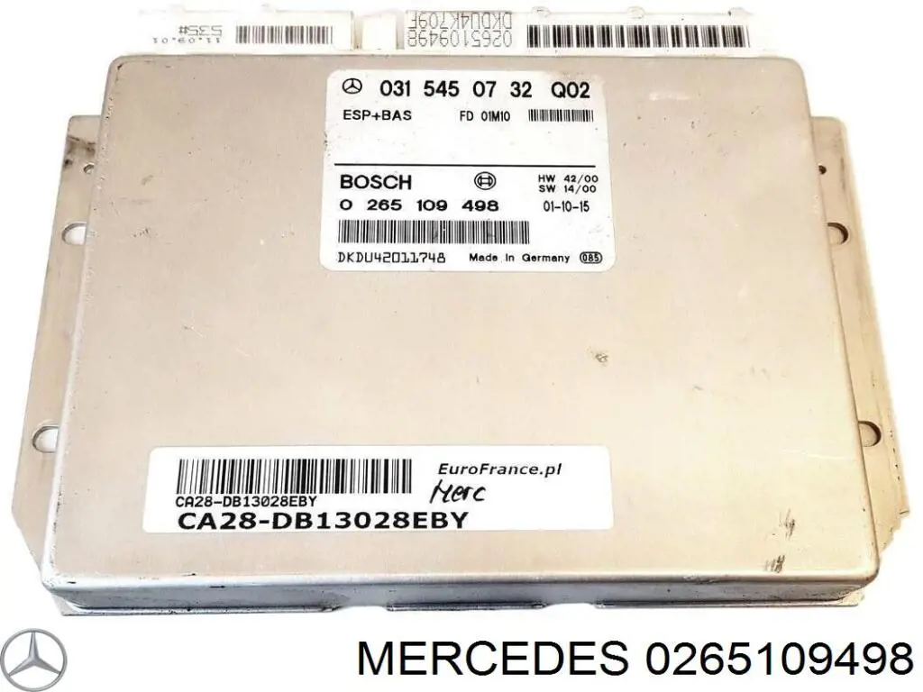 Блок керування ESP A0295455032 Mercedes