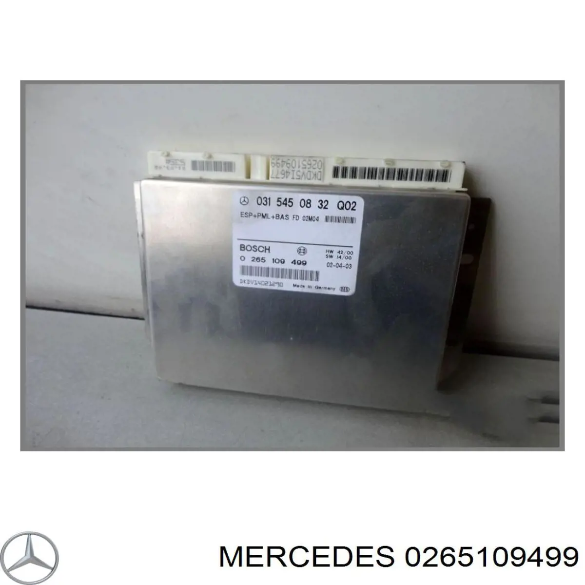 Блок керування ESP 0265109499 Mercedes