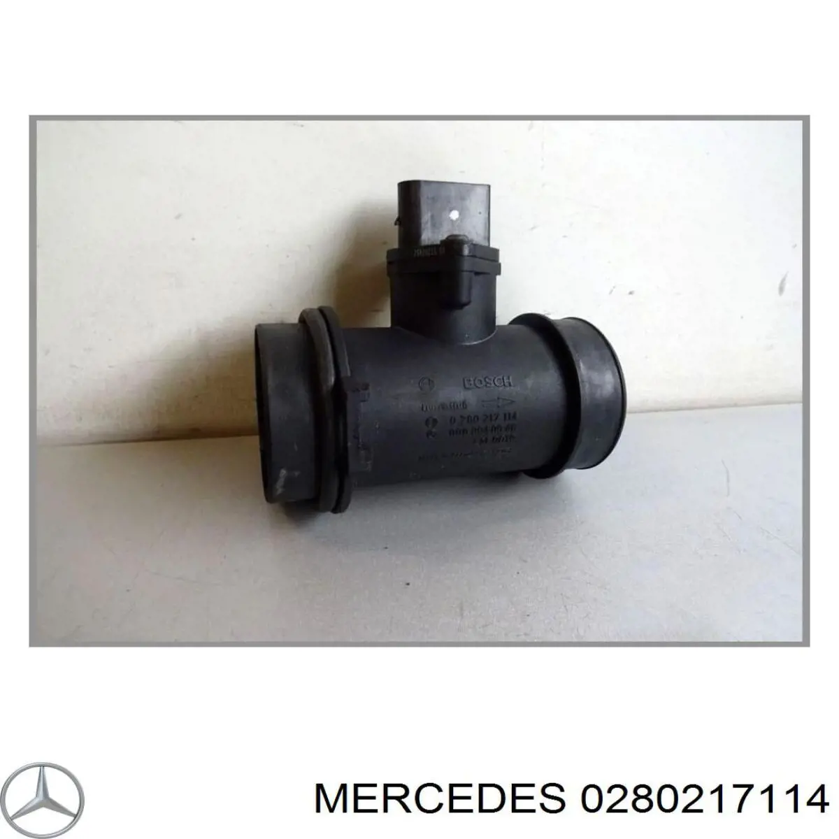 0280217114 Mercedes датчик потоку (витрати повітря, витратомір MAF - (Mass Airflow))