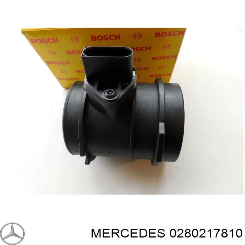0280217810 Mercedes датчик потоку (витрати повітря, витратомір MAF - (Mass Airflow))