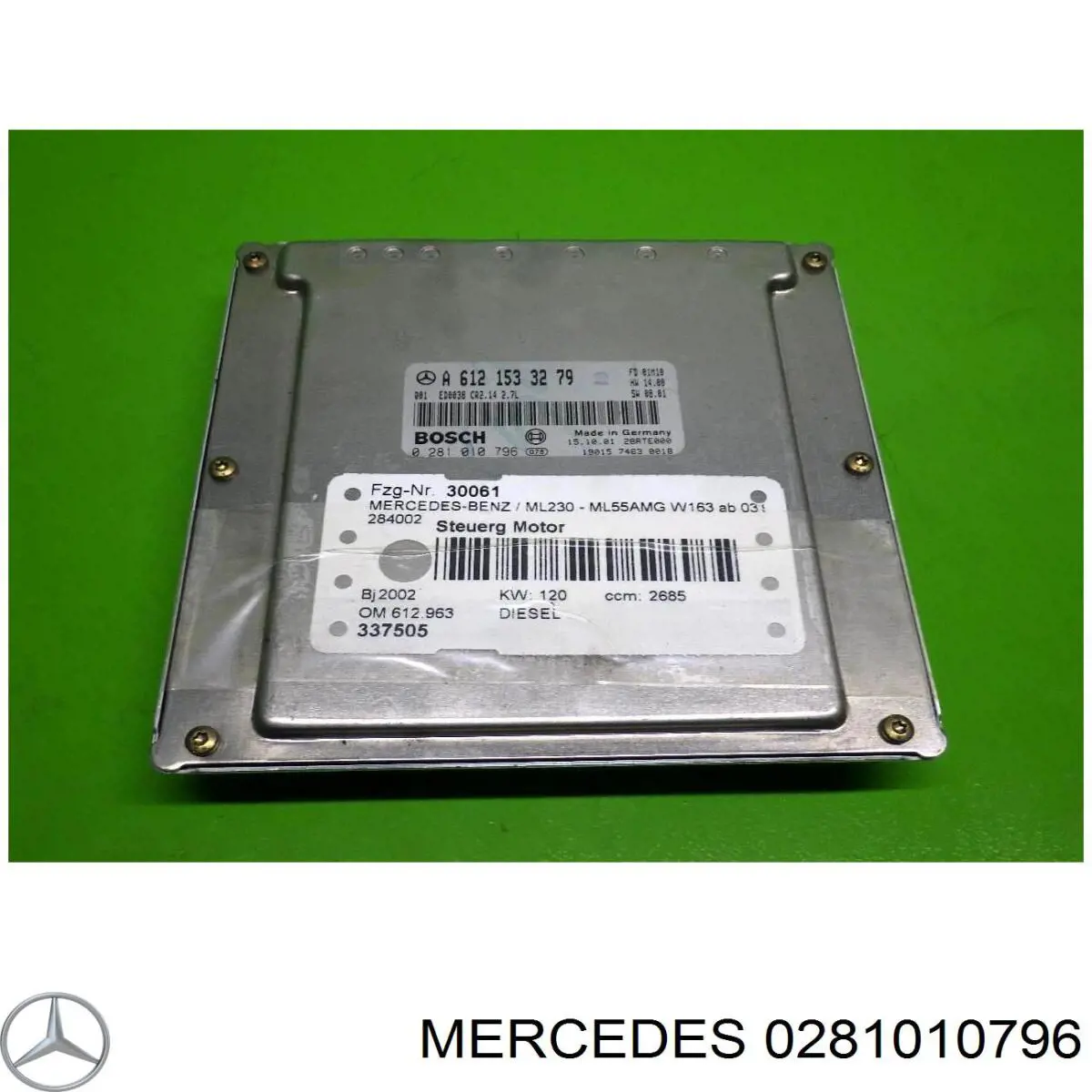 ЕБУ Mercedes A0281010796 ціна, від 126.69 USD