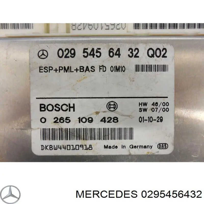 A0295456432 Mercedes 