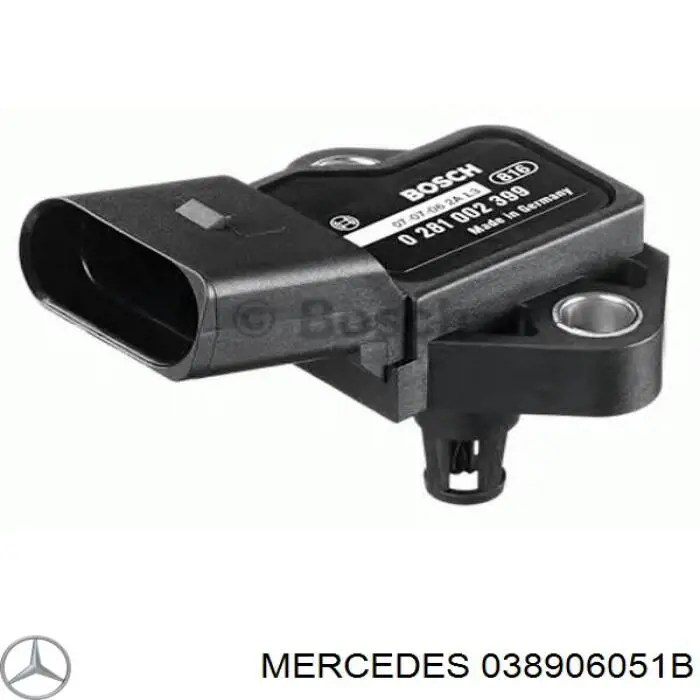 038906051B Mercedes датчик тиску наддуву (датчик нагнітання повітря в турбіну)