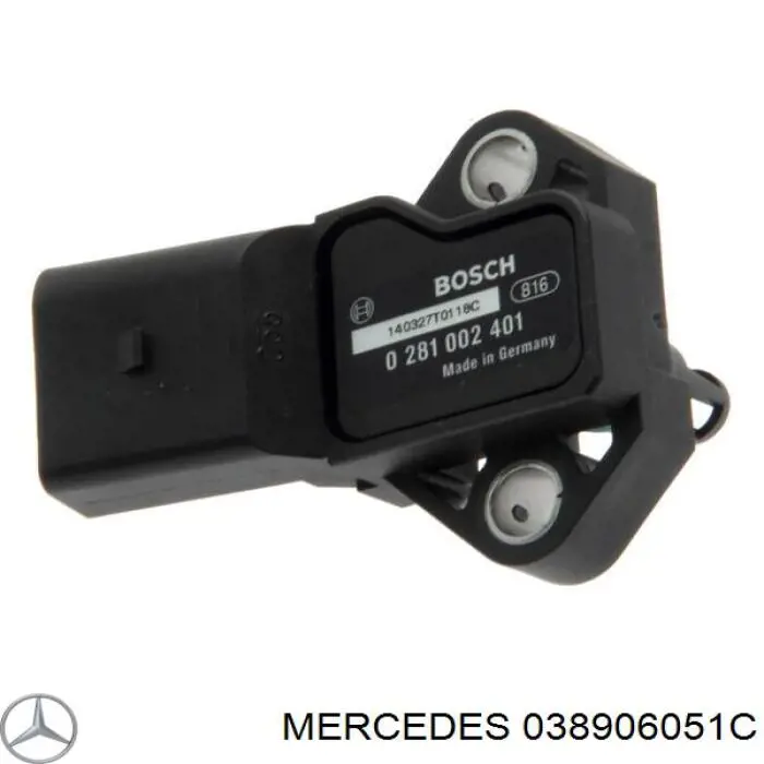 038906051C Mercedes Датчик тиску наддуву турбіни