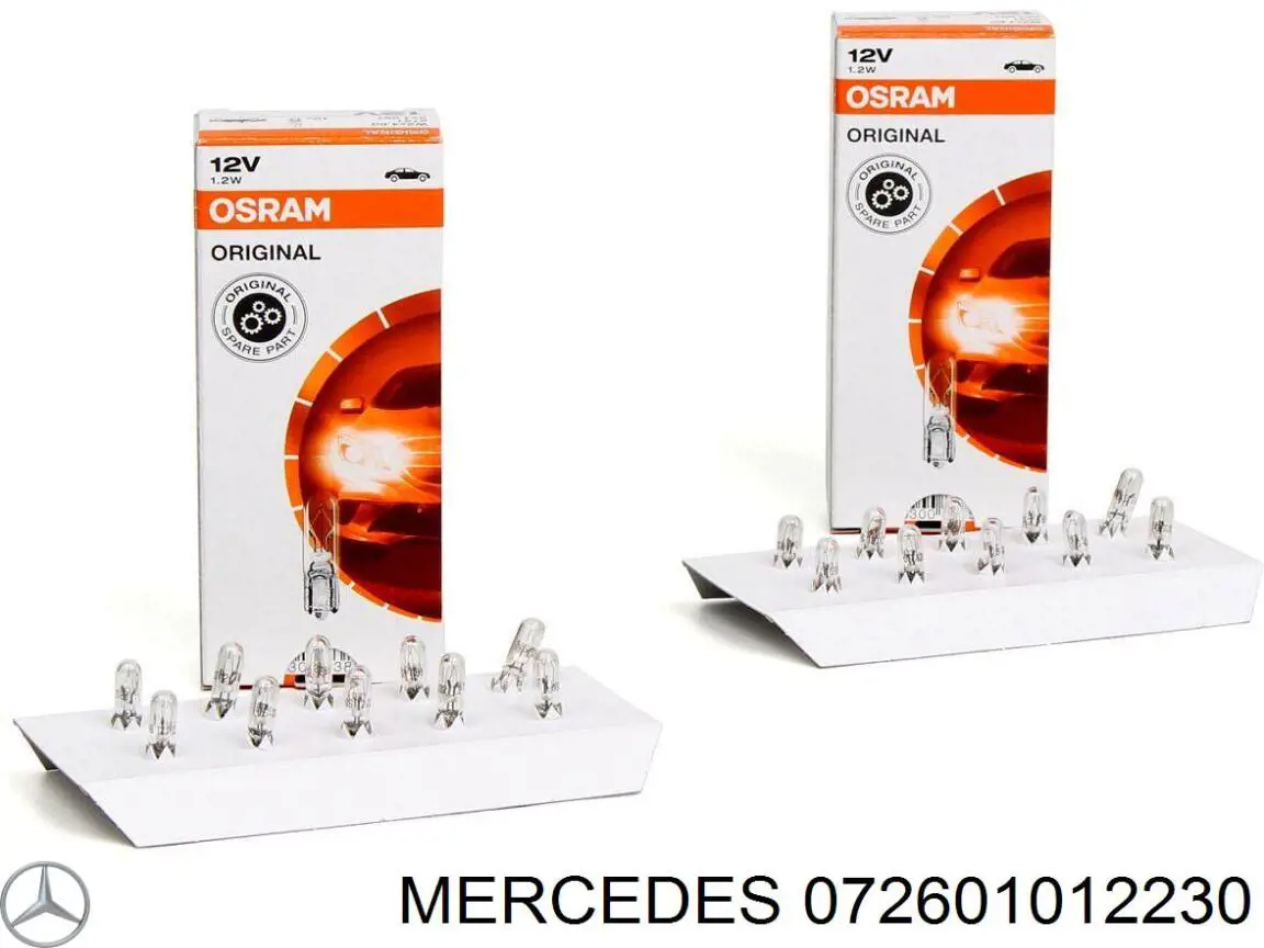072601012230 Mercedes лампочка щитка / панелі приладів