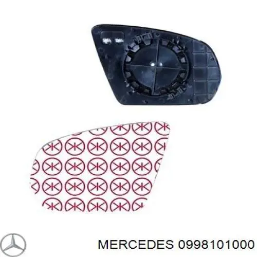 A0998101000 Mercedes Дзеркальний елемент правий