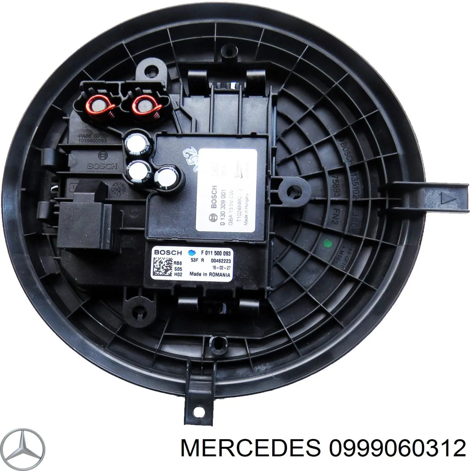 Двигун вентилятора пічки (обігрівача салону) Mercedes A0999060312 ціна, від 146.51 USD