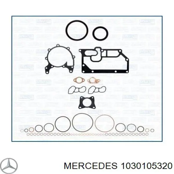 Комплект прокладок двигуна, верхній на Mercedes S-Class (W126)