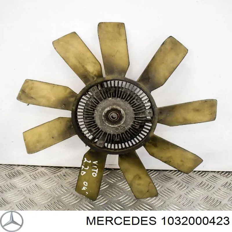 1032000423 Mercedes вентилятор/крильчатка радіатора охолодження