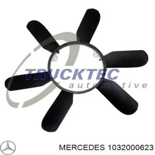 1032000623 Mercedes вентилятор/крильчатка радіатора охолодження