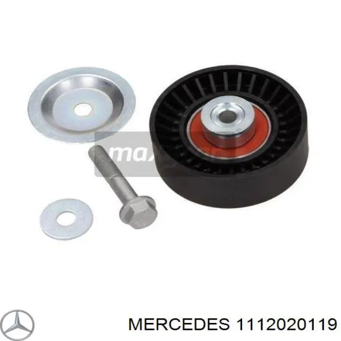 1112020119 Mercedes ролик приводного ременя, паразитний