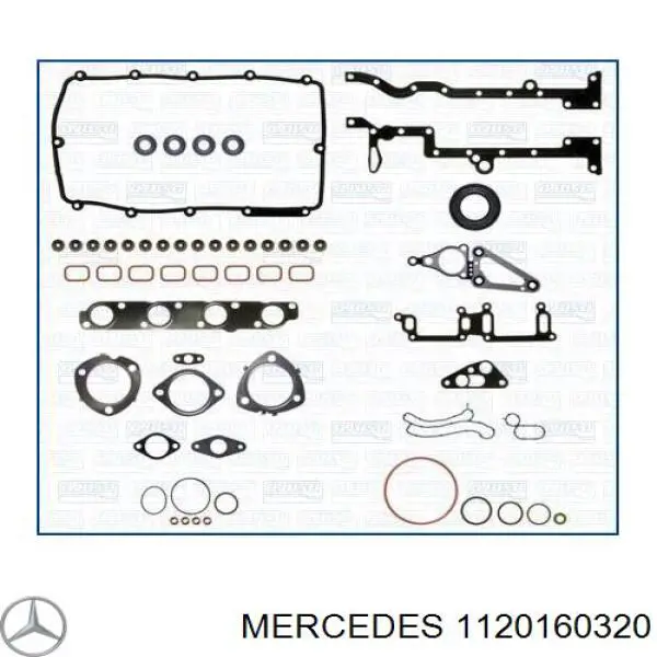 1120160320 Mercedes прокладка головки блока циліндрів (гбц, ліва)