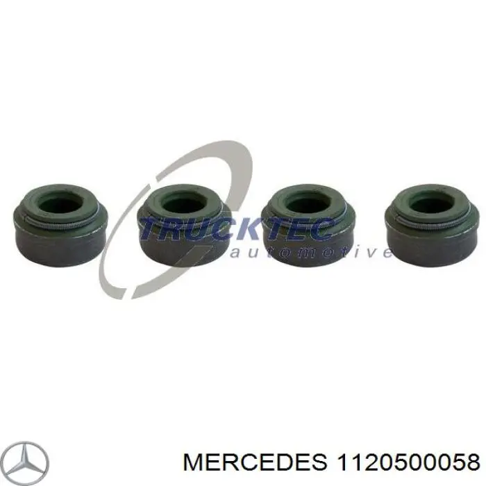 1120500058 Mercedes сальник клапана (маслознімний, впуск/випуск, комплект на мотор)