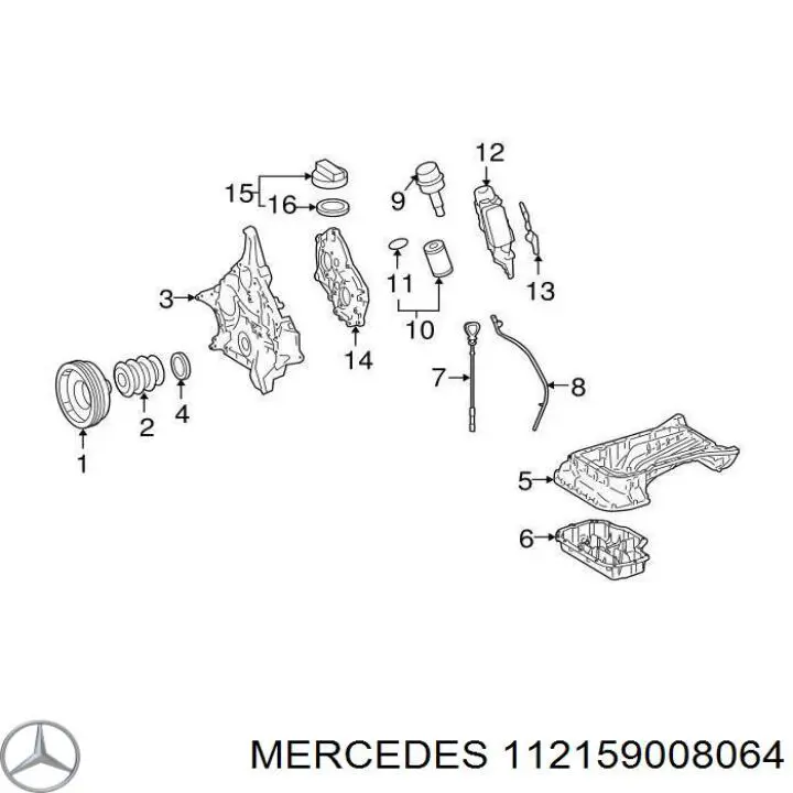 Прокладка дросельної заслінки Mercedes A112159008064 ціна, від 23.62 USD