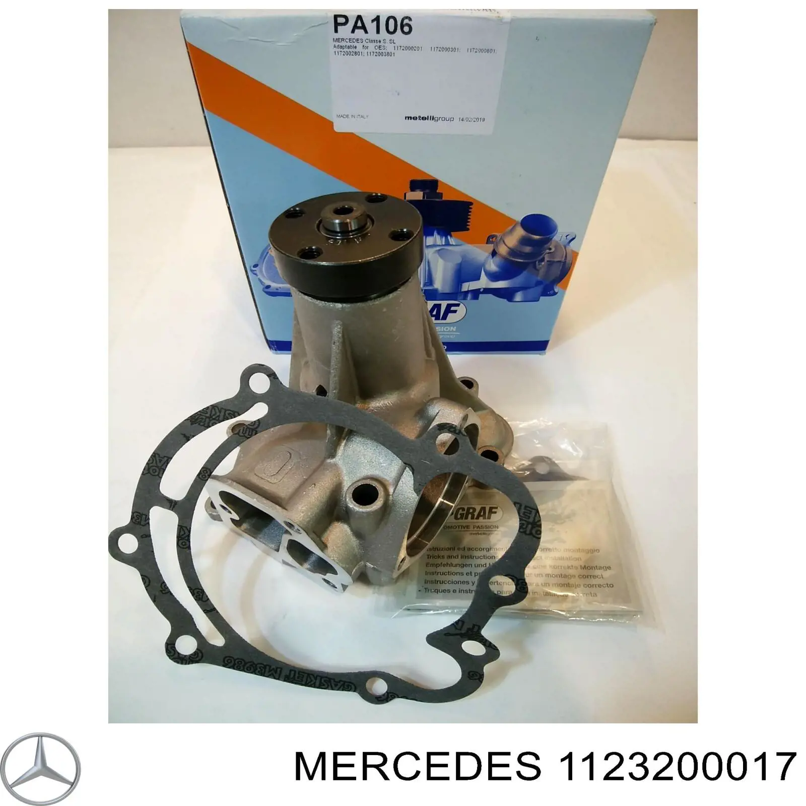 Купити A1123200017 Mercedes Пневмоподушка/Пневморессора моста