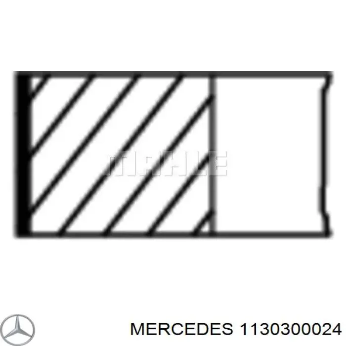 1130300024 Mercedes кільця поршневі на 1 циліндр, std.