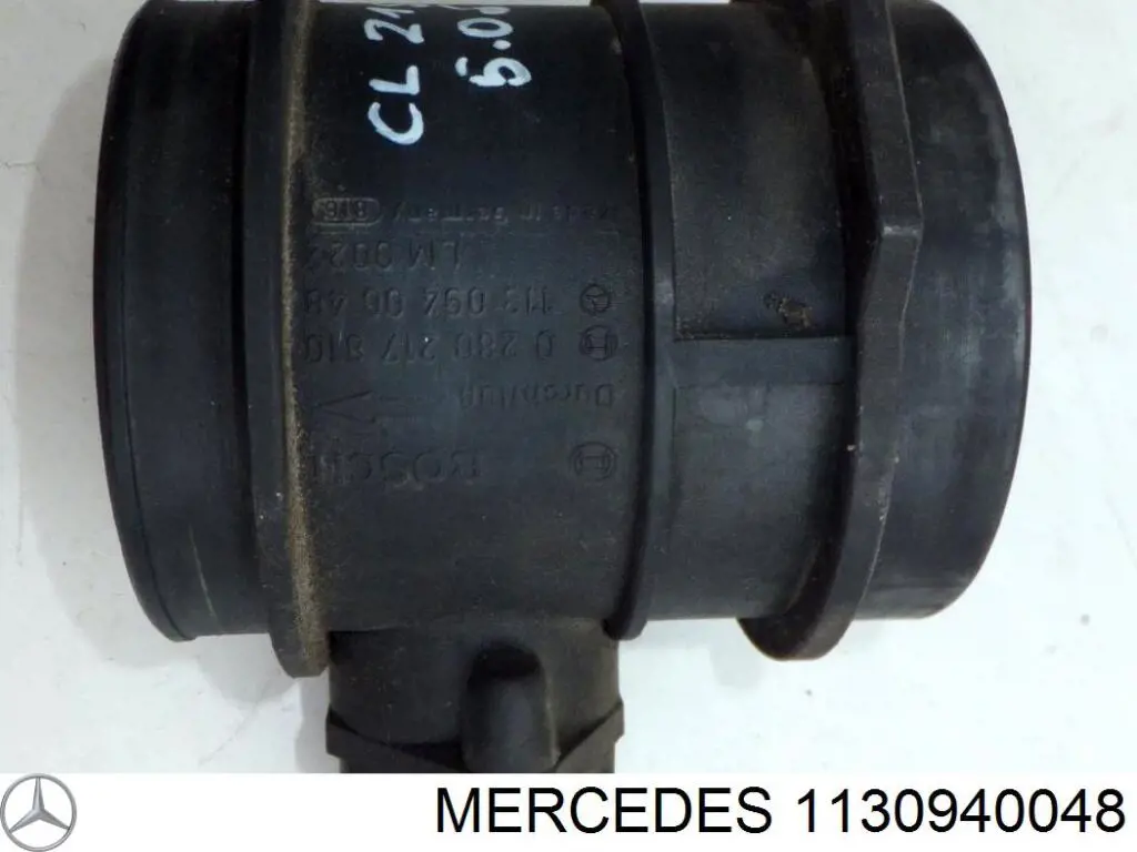 1130940048 Mercedes датчик потоку (витрати повітря, витратомір MAF - (Mass Airflow))