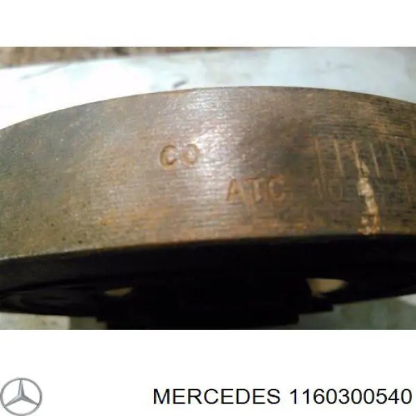 Вкладиші колінвала, корінні, комплект, стандарт (STD) Mercedes A1160300040