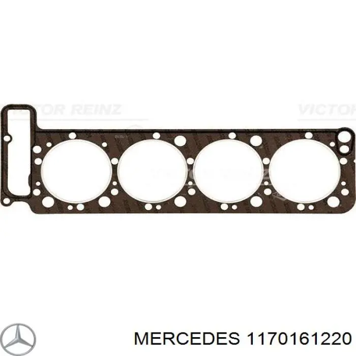 1170161220 Mercedes прокладка головки блока циліндрів (гбц, ліва)