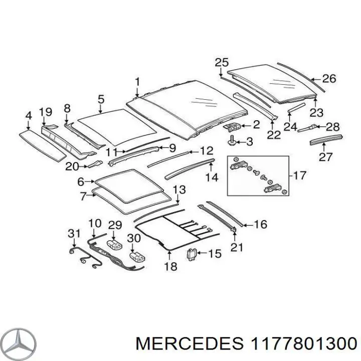  Mercedes A1177801300 ціна, від 12.67 USD