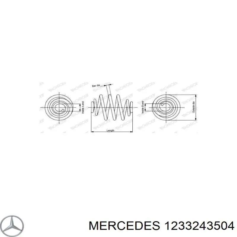 A1233243504 Mercedes пружина задня