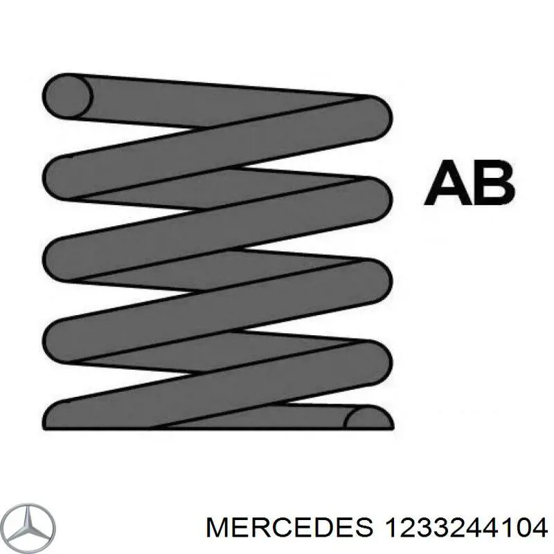 A1233244104 Mercedes пружина задня