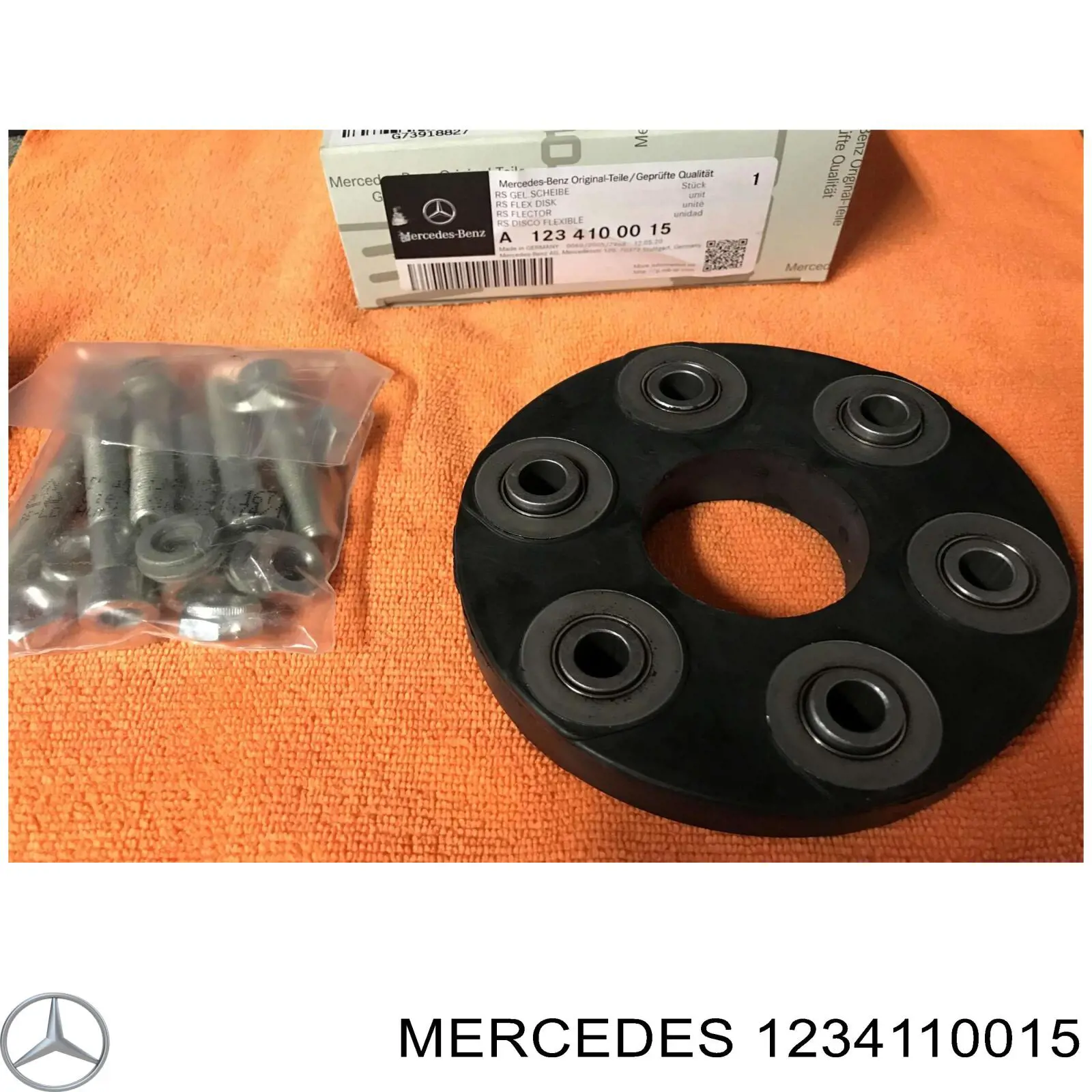 1234110015 Mercedes муфта кардана еластична, перед./зад.