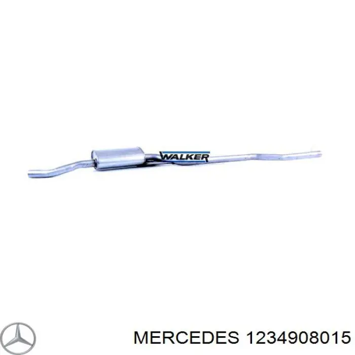 Глушник, центральна частина на Mercedes E-Class (T123)