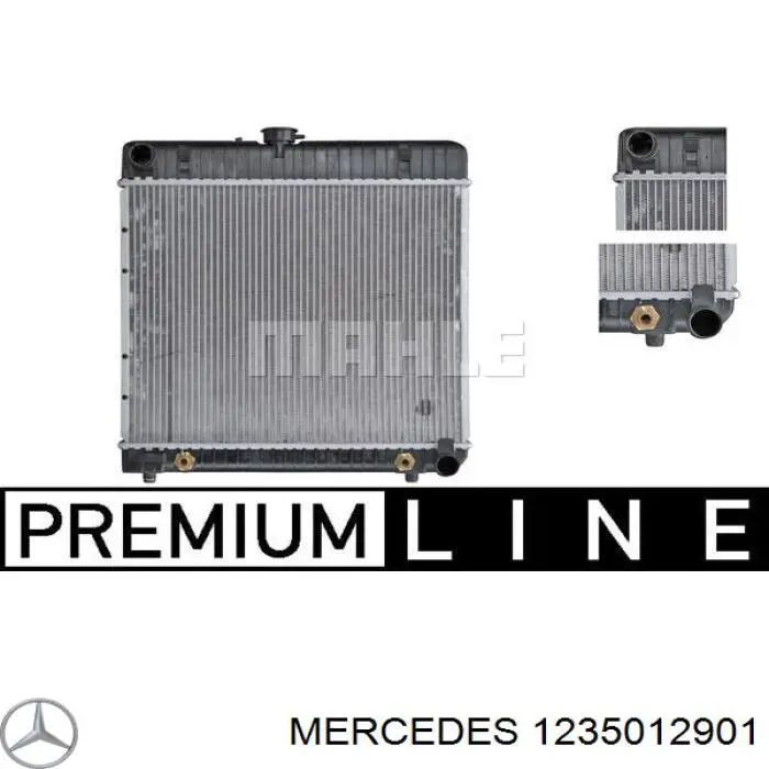 1235012901 Mercedes радіатор охолодження двигуна