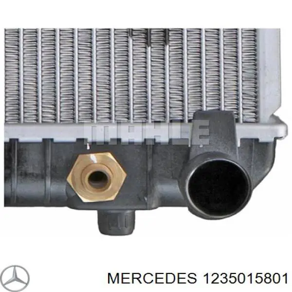 Радіатор охолодження двигуна 1235015801 Mercedes