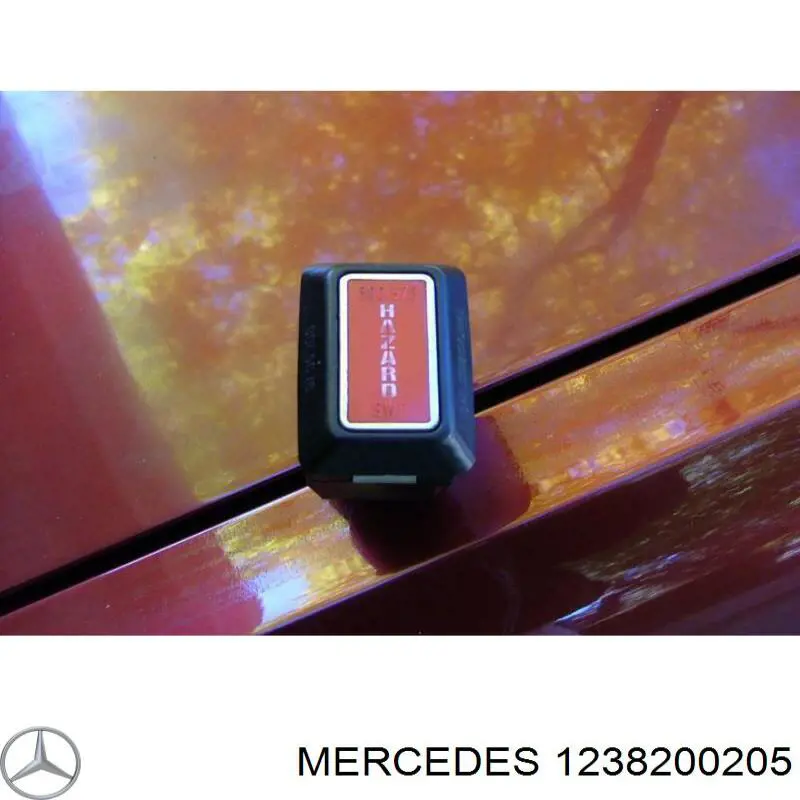 Кнопка включення аварійної сигналізації Mercedes A1238200505 ціна, від 301.56 USD