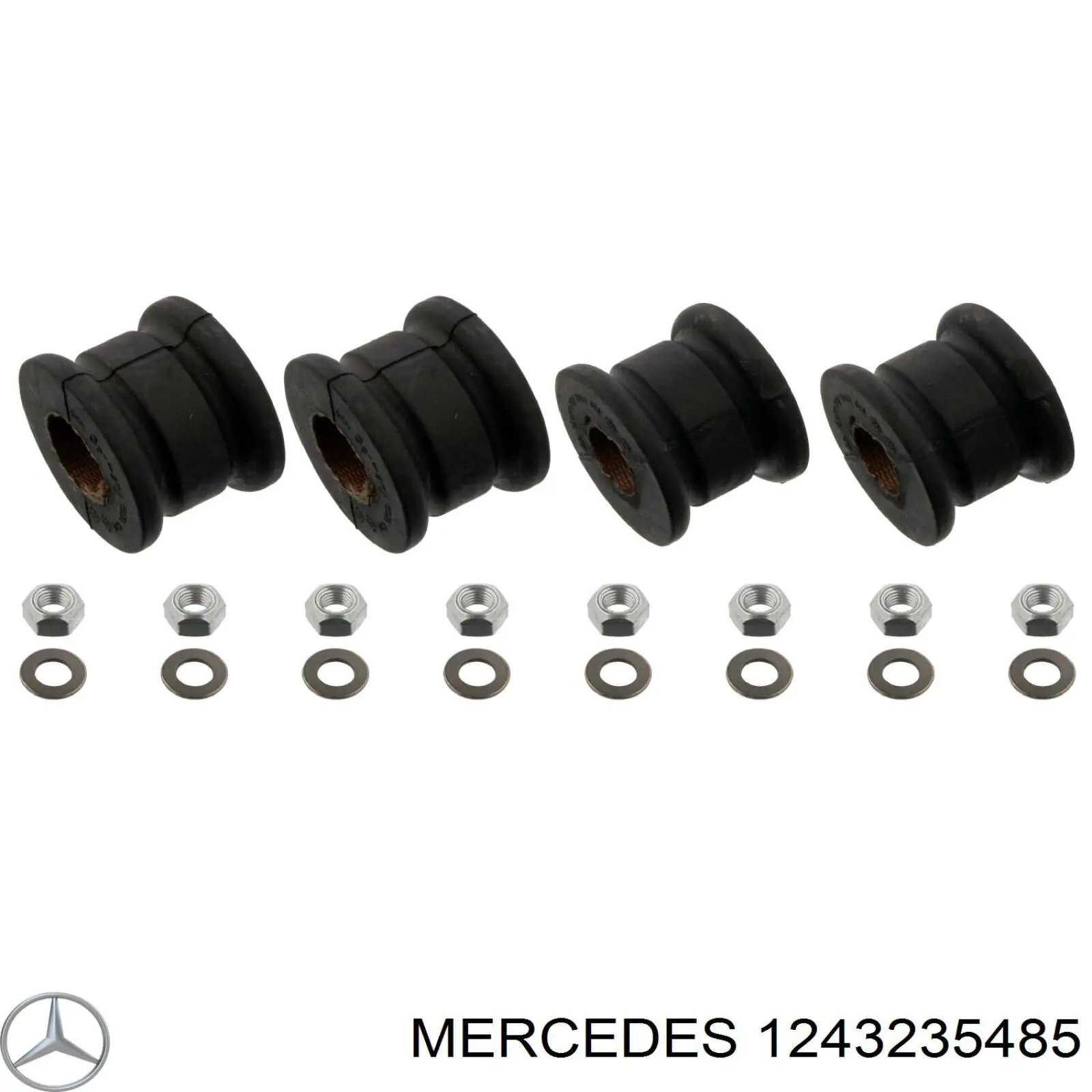 1243235485 Mercedes втулка стабілізатора переднього внутрішня