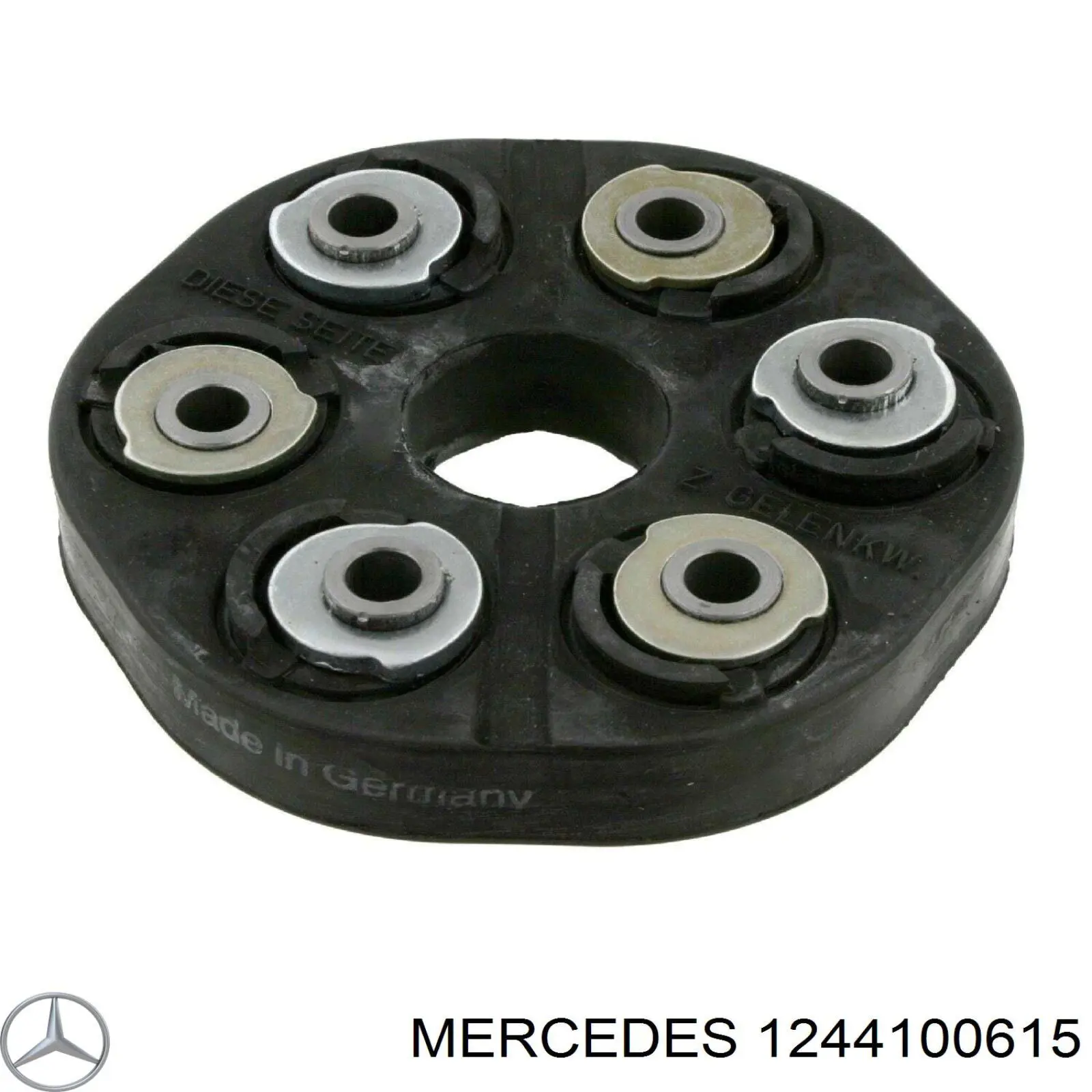 1244100615 Mercedes муфта кардана еластична, перед./зад.