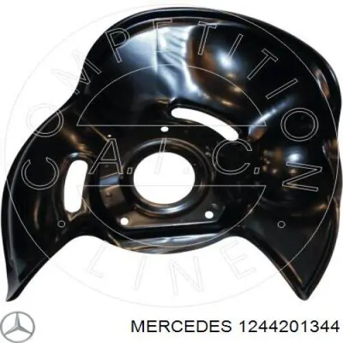 1244201344 Mercedes захист гальмівного диска, переднього, лівого