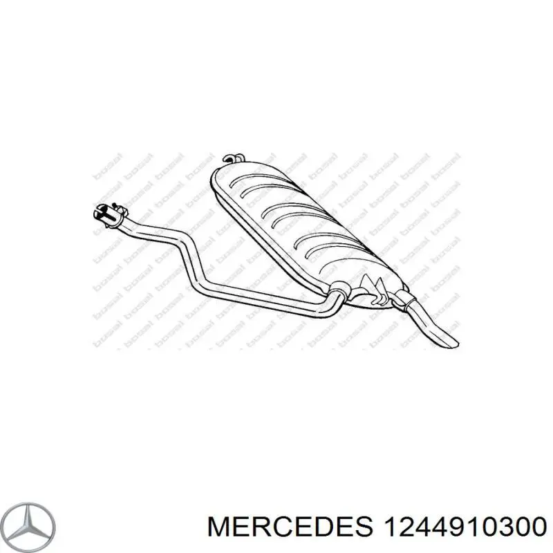 Глушник, задня частина 1244910300 Mercedes