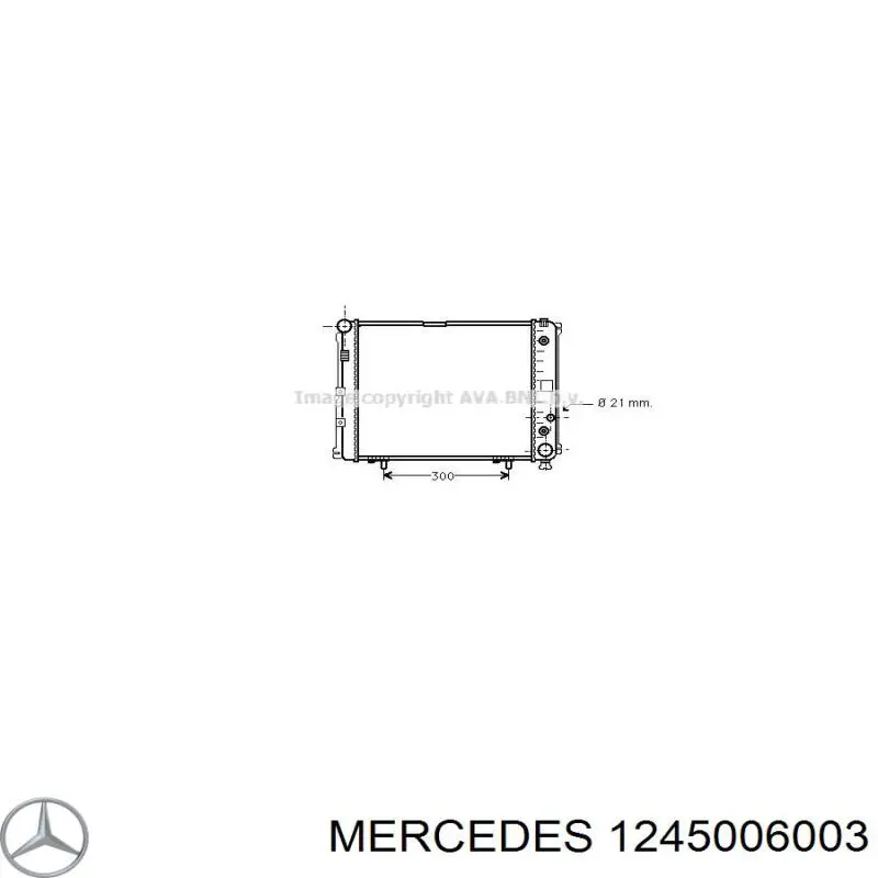 Радіатор охолодження двигуна 1245006003 Mercedes