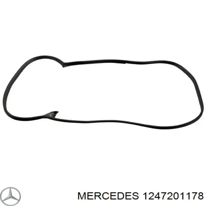 A1247201178 Mercedes Ущільнювач двері передньої лівої (на двері)
