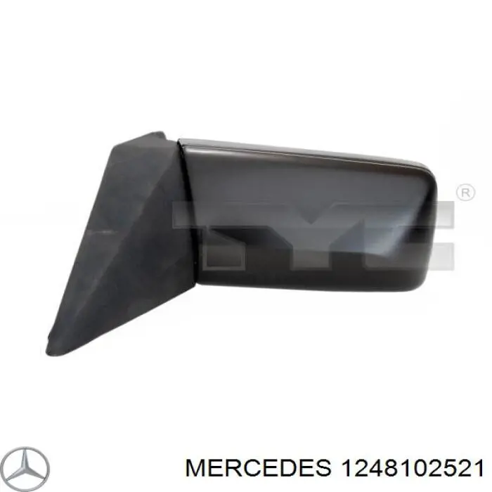 Дзеркальний елемент лівого дзеркала заднього виду Mercedes A1248102521 ціна, від 32.41 USD