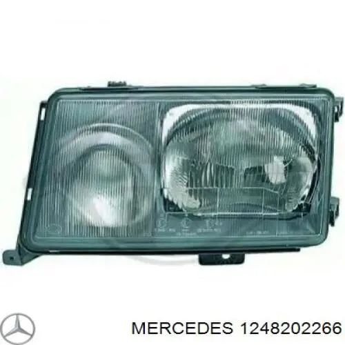 Скло фари правої 1248202266 Mercedes