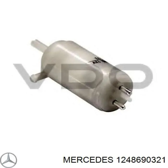 1248690321 Mercedes насос-двигун омивача скла, переднього