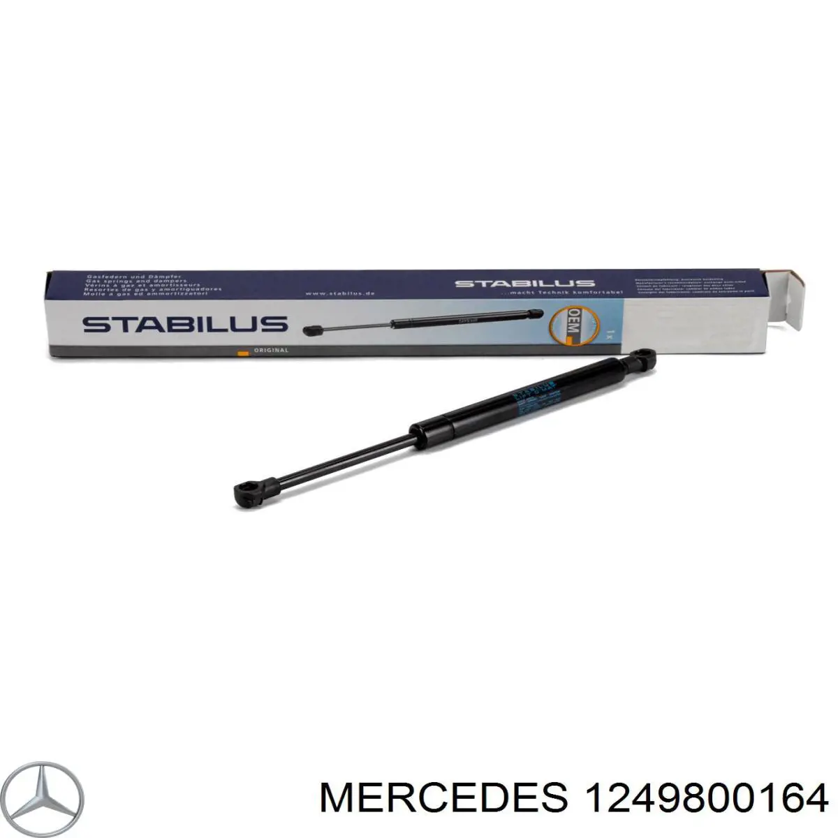 1249800164 Mercedes амортизатор кришки багажника/ двері 3/5-ї задньої