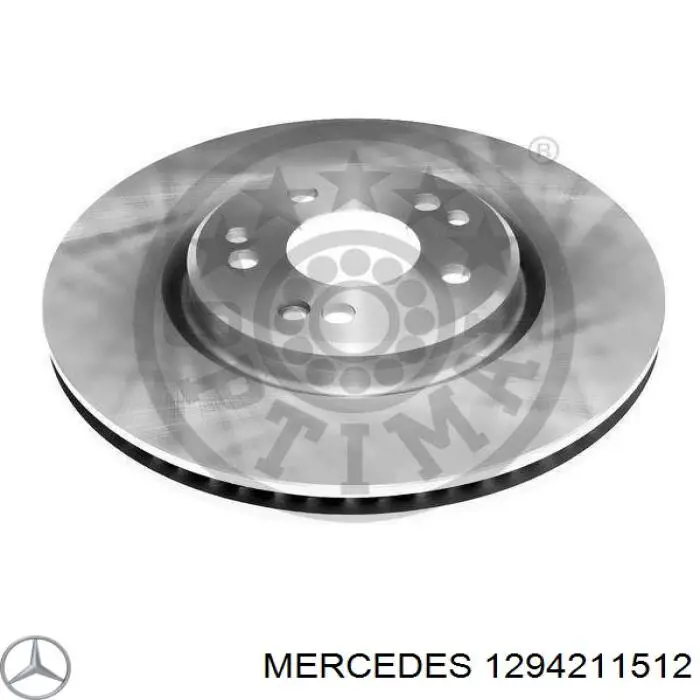 1294211512 Mercedes диск гальмівний передній