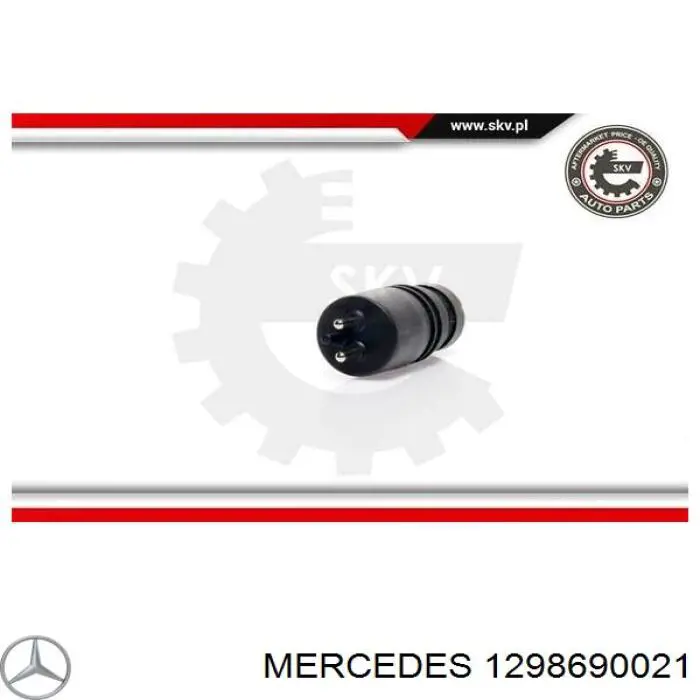 1298690021 Mercedes насос-двигун омивача скла, переднього