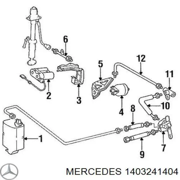 A1403241404 Mercedes пружина задня