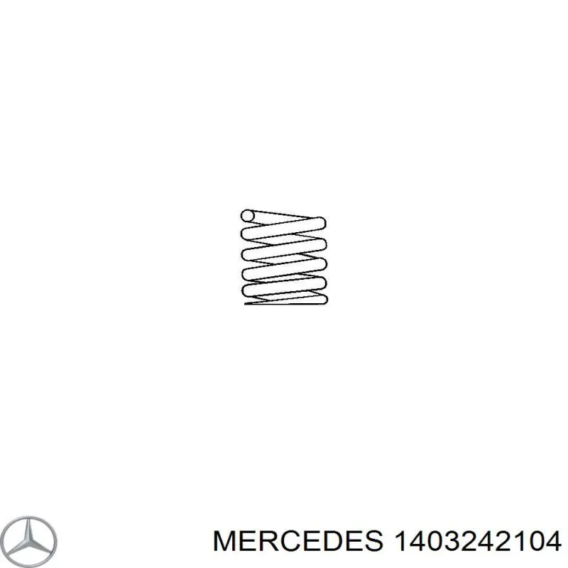 1403242104 Mercedes пружина задня