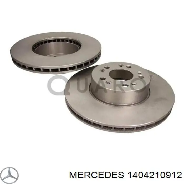 1404210912 Mercedes диск гальмівний передній